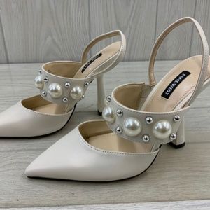 Nine West Debut 3 Pumps, Women's Size 7 M, Ivory NEW MSRP $89